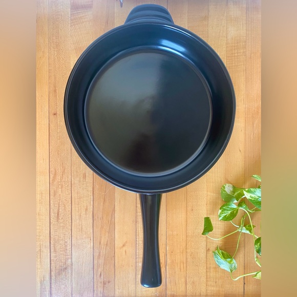 RARE Xtrema Ceramic 12" Skillet Baking Pan w/ Lid, Long Handle & Pot holder - Picture 3 of 12